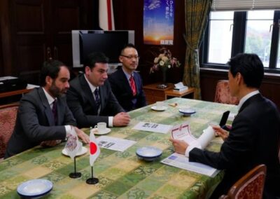 His Royal Highness The Crown Prince Davit of Georgia paid an official visit to the National Diet Building of the Empire of Japan and meet with　Mr.　Yasutoshi　Nishimura,　member　of　parliament　of　Japan,　secretary　general of　interparliamentary union between Japan and Georgia